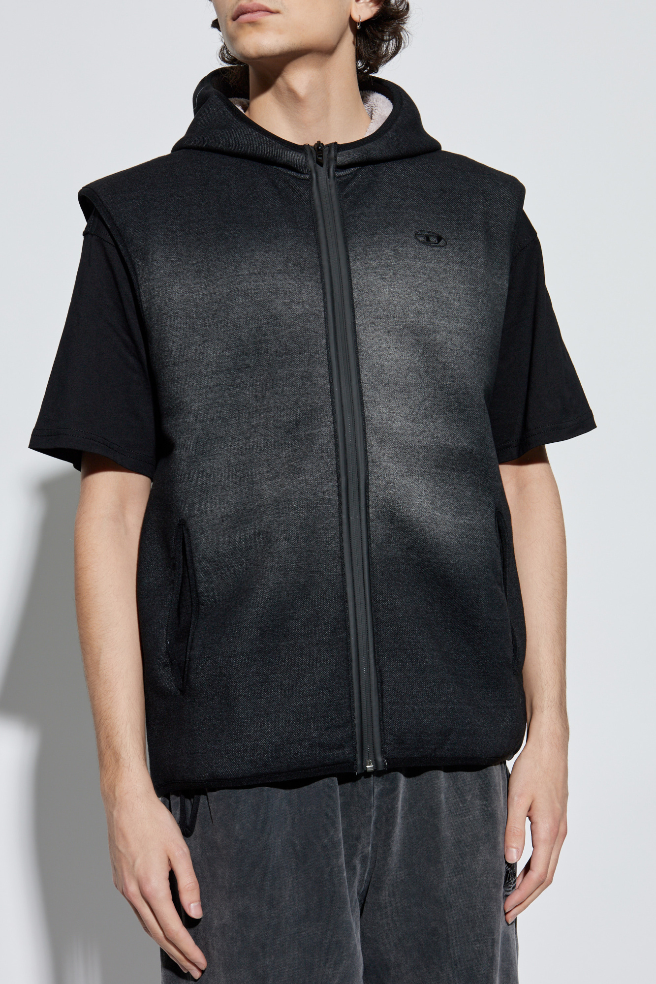 Black Padded vest S-HAKY Diesel - Vitkac AS